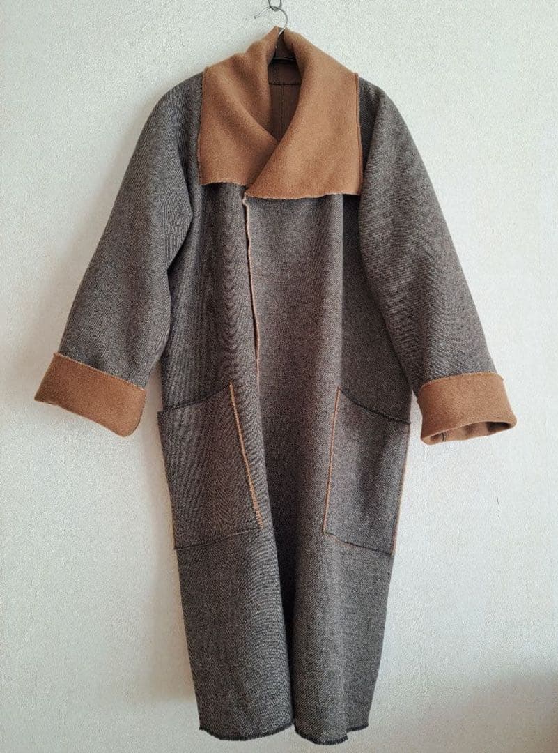 MITTAN ウールシルクリバーコート