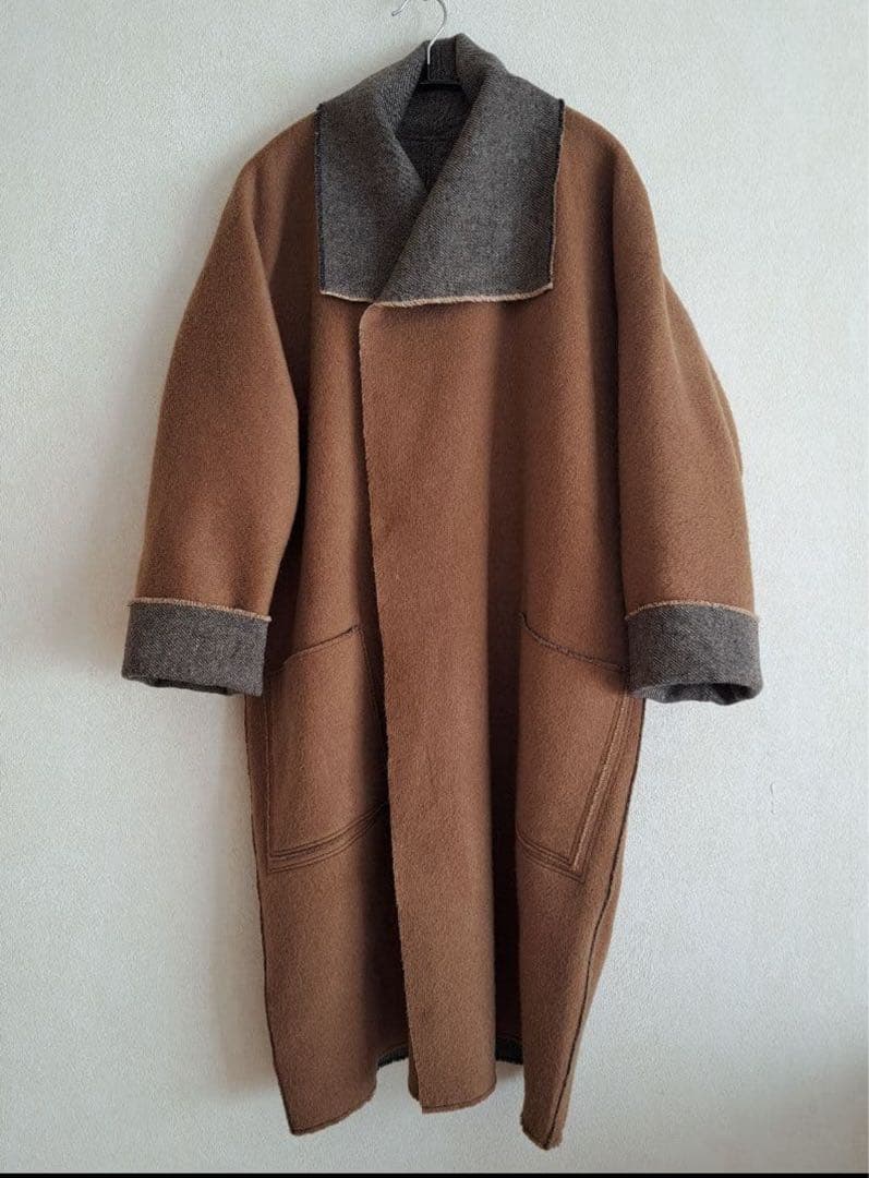 MITTAN ウールシルクリバーコート