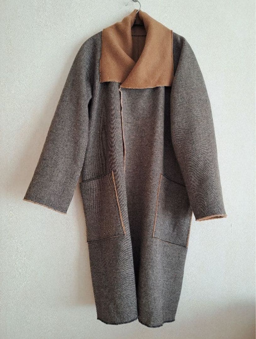 MITTAN ウールシルクリバーコート