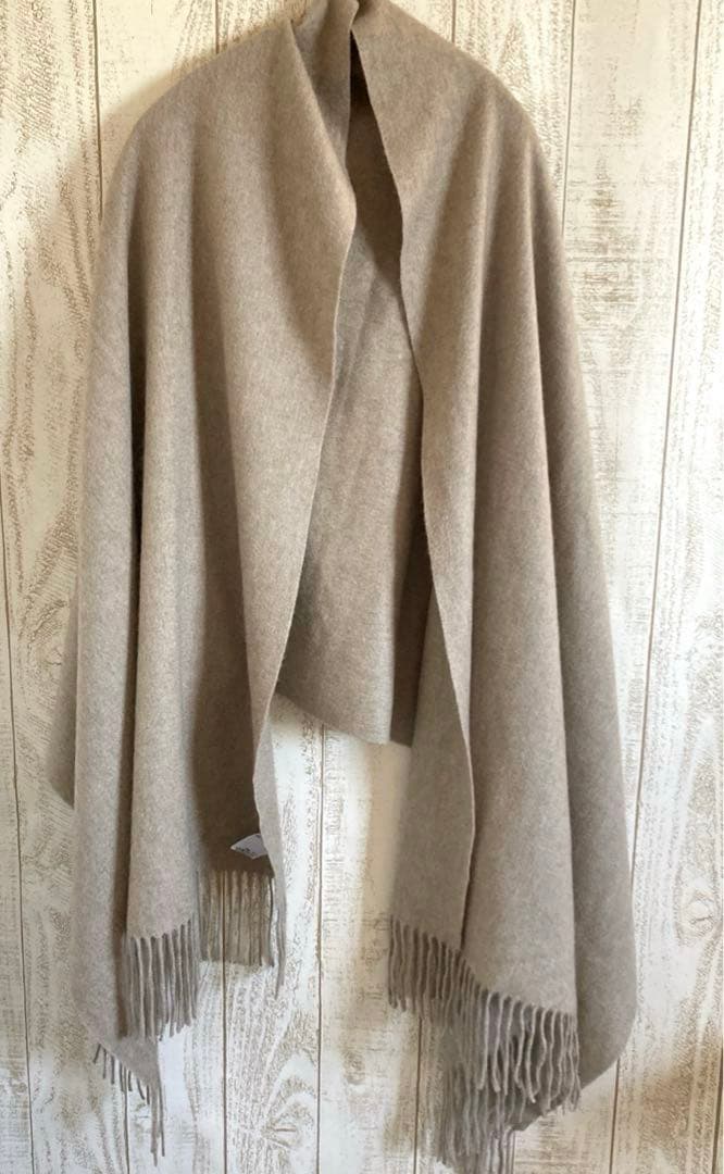 ナチュラルベーシック　カシミヤ100%大判マフラー　ショール 完売品
