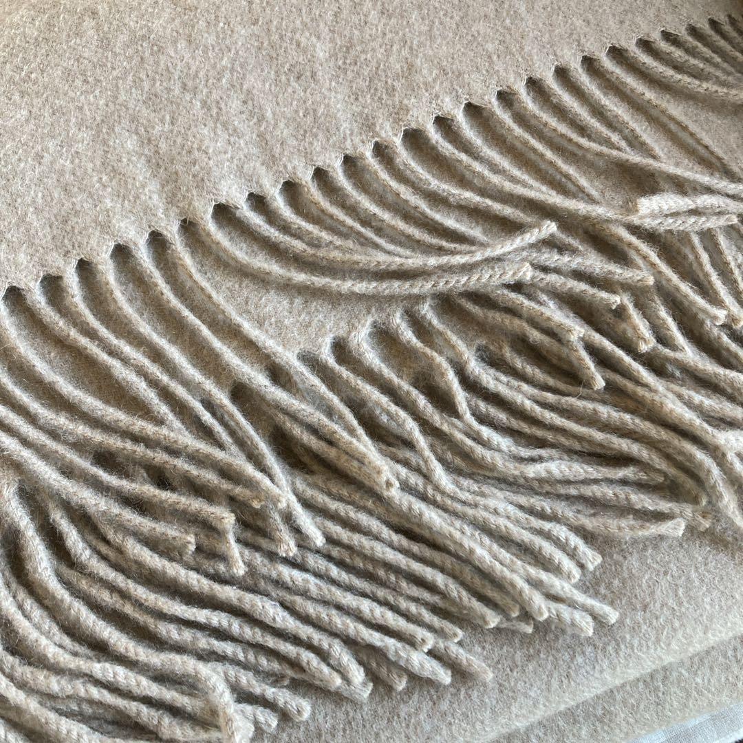 ナチュラルベーシック　カシミヤ100%大判マフラー　ショール 完売品