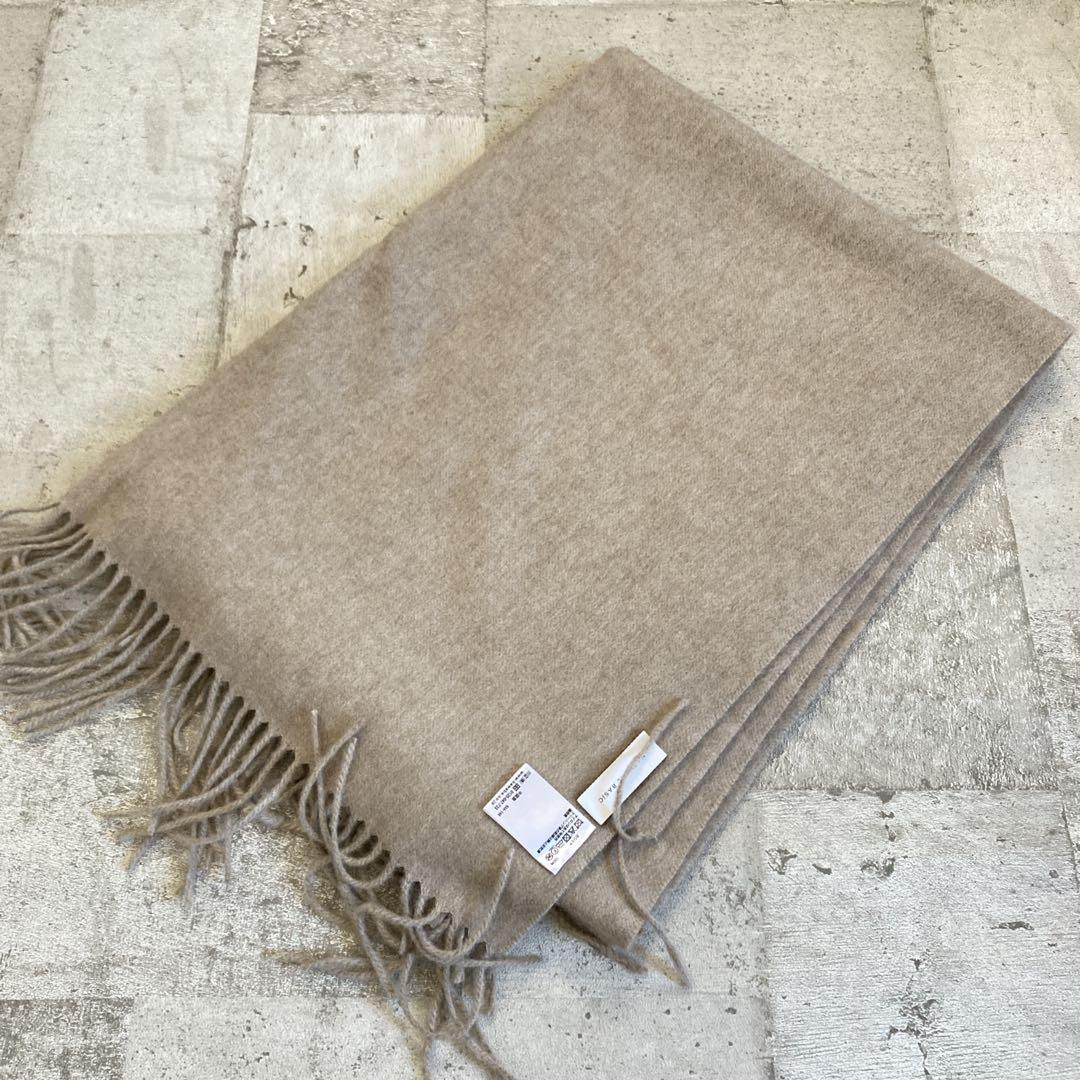 ナチュラルベーシック　カシミヤ100%大判マフラー　ショール 完売品