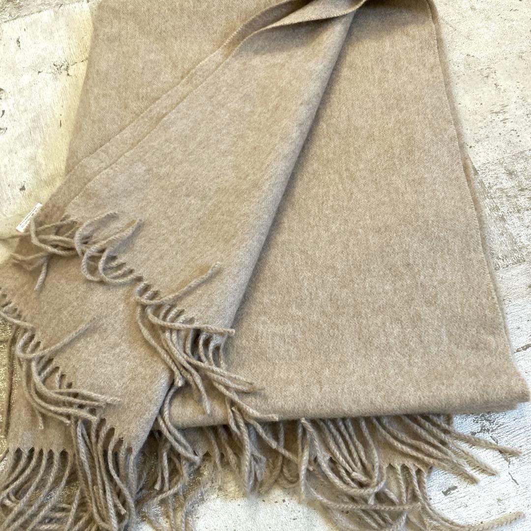 ナチュラルベーシック　カシミヤ100%大判マフラー　ショール 完売品