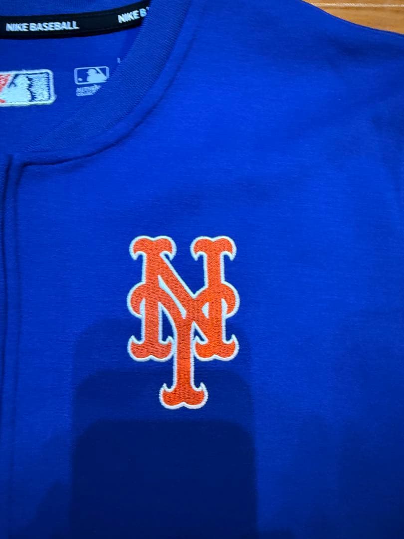新品同様　NIKE Nike ニューヨーク・メッツ ハーフジップシャツ　日本L