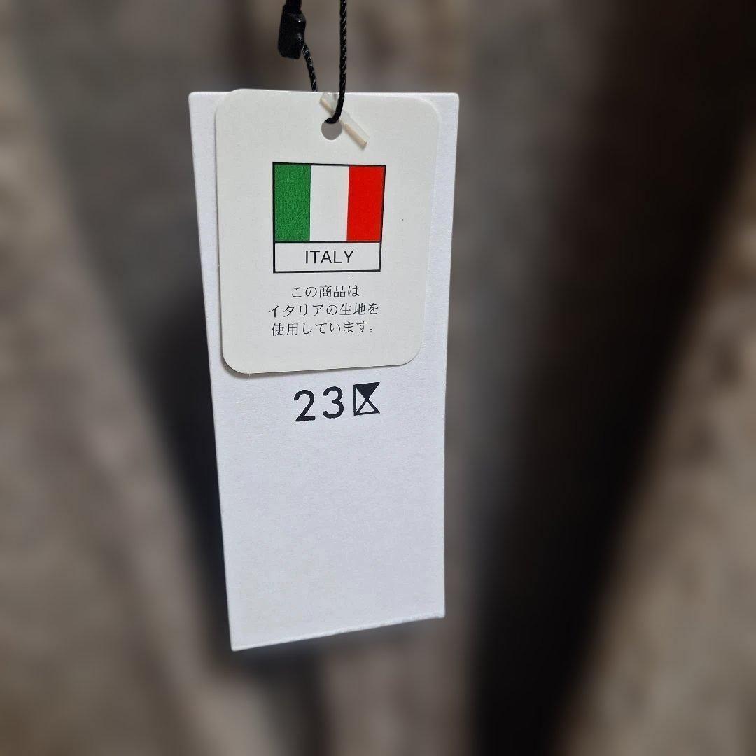 めぐ【新品タグ付】23区　ボアジャージーノーカラーコート　38