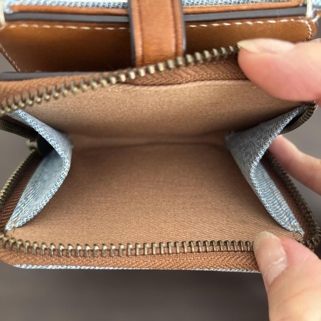 箱付き❣️Polo Ralph Lauren デニム 二つ折り財布