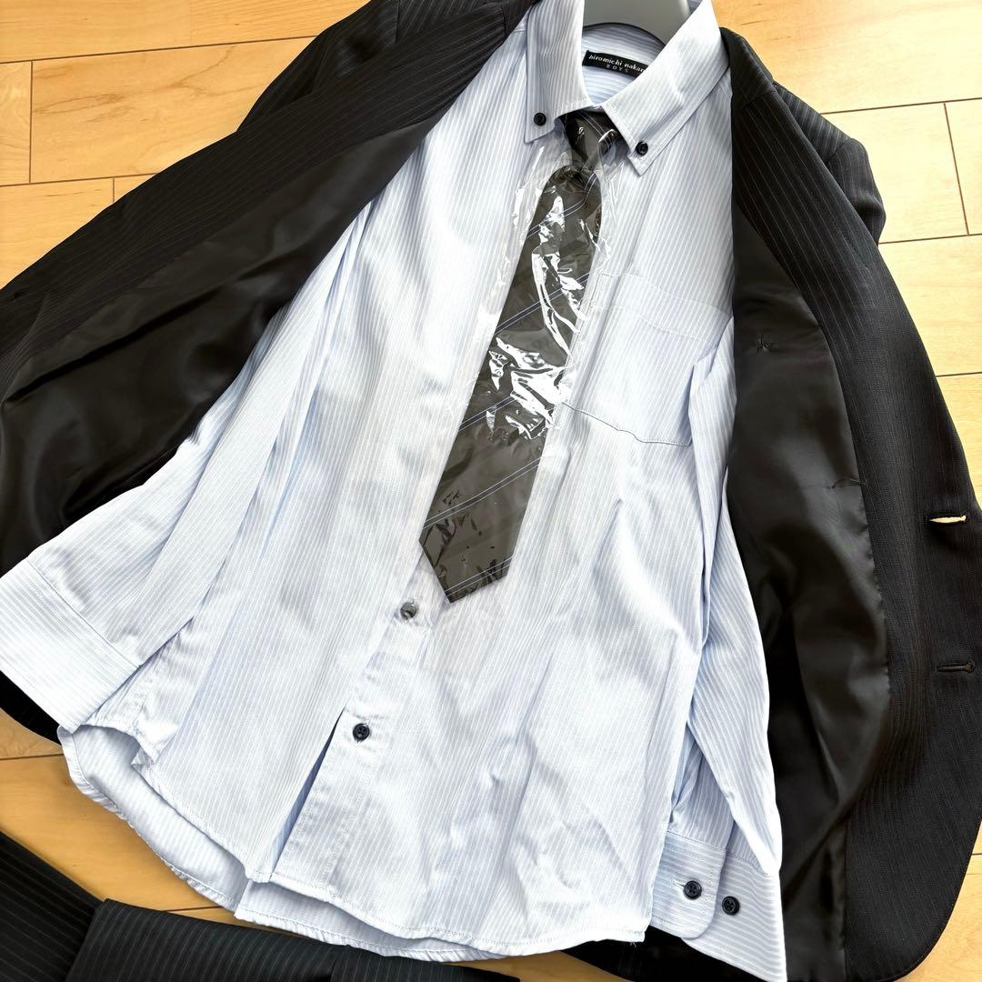 【新品】 ヒロミチナカノ キッズフォーマル スーツ 150 卒業式 男の子 完品