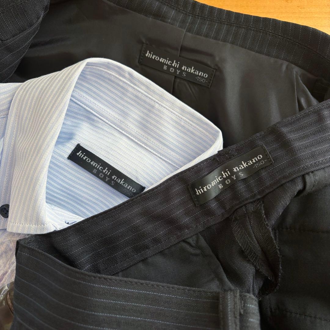 【新品】 ヒロミチナカノ キッズフォーマル スーツ 150 卒業式 男の子 完品