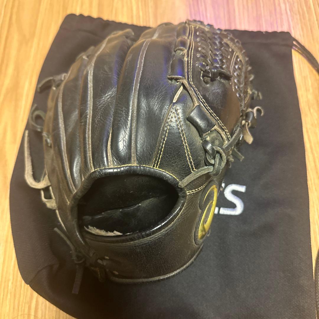 アシックス 硬式野球グローブ ブラック