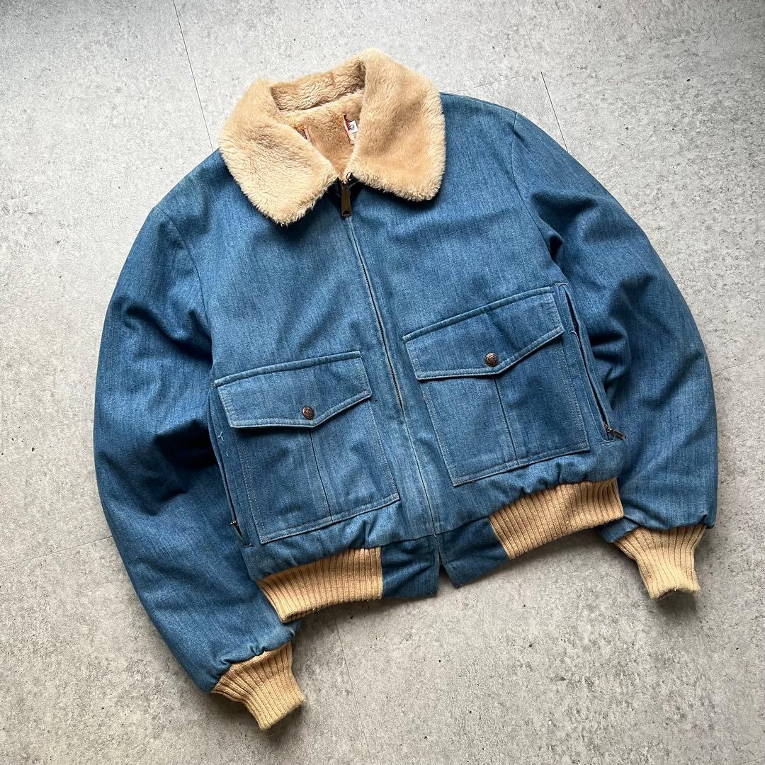 70s Levi's リーバイス G-1タイプ デニムボアジャケット USA製