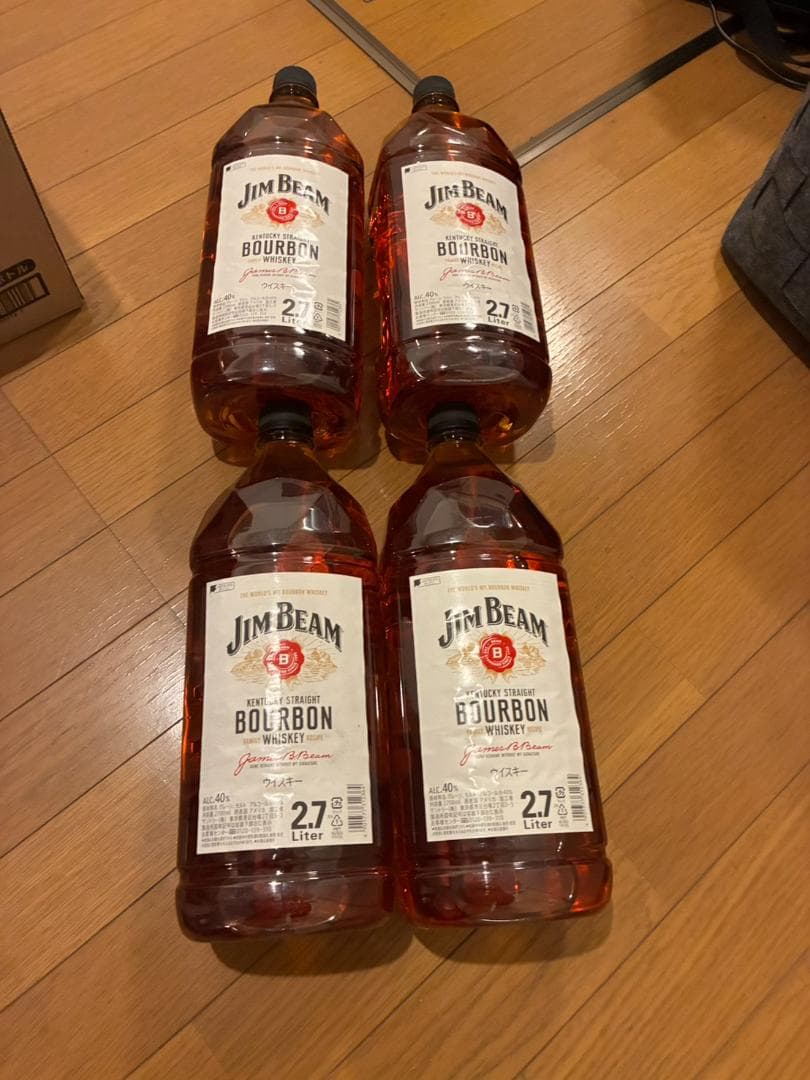 ジムビーム ペットボトル 2.7L　４本