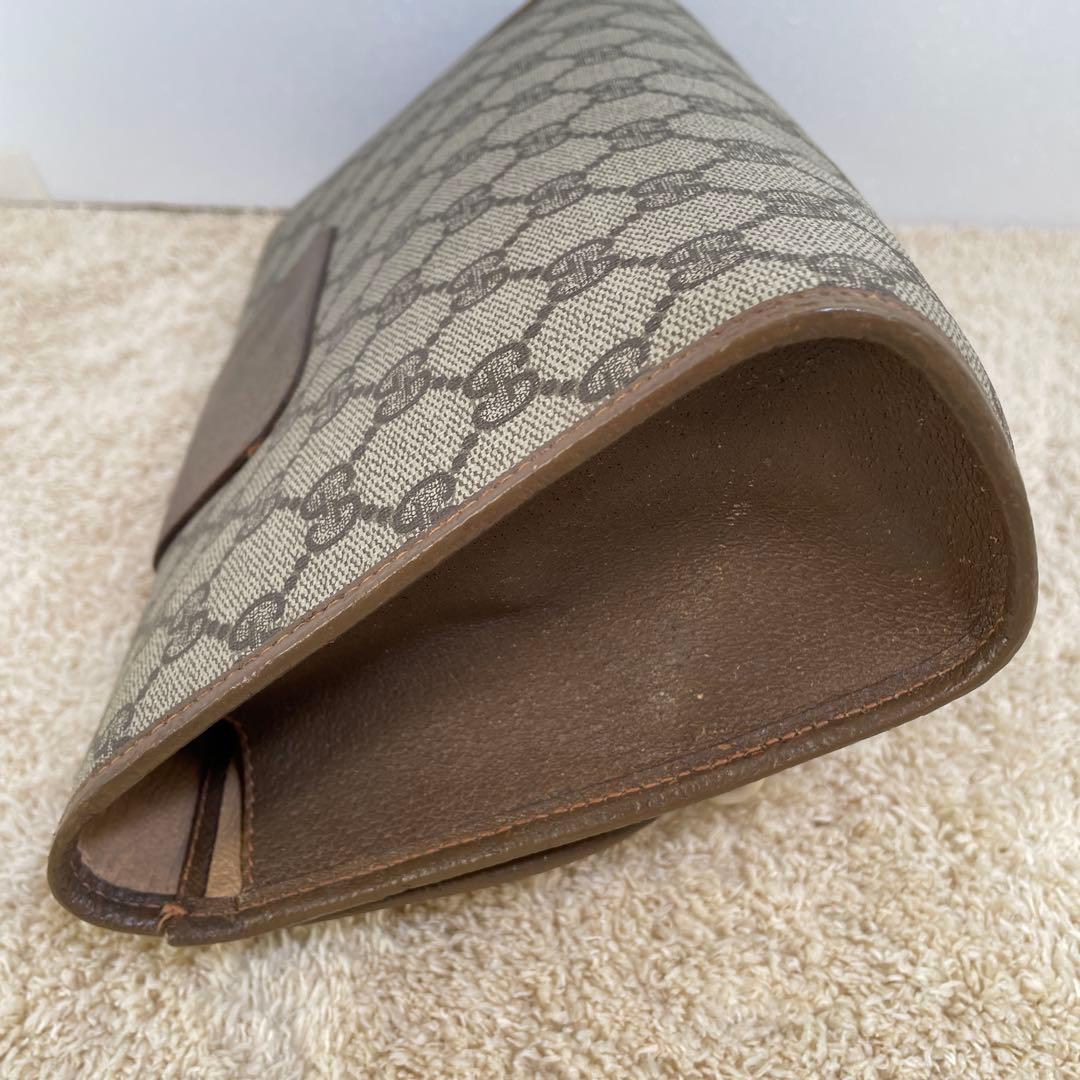 GUCCI グッチ GGスプリーム クラッチバック セカンドバックPVC レザー