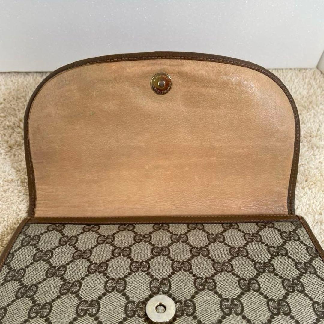 GUCCI グッチ GGスプリーム クラッチバック セカンドバックPVC レザー