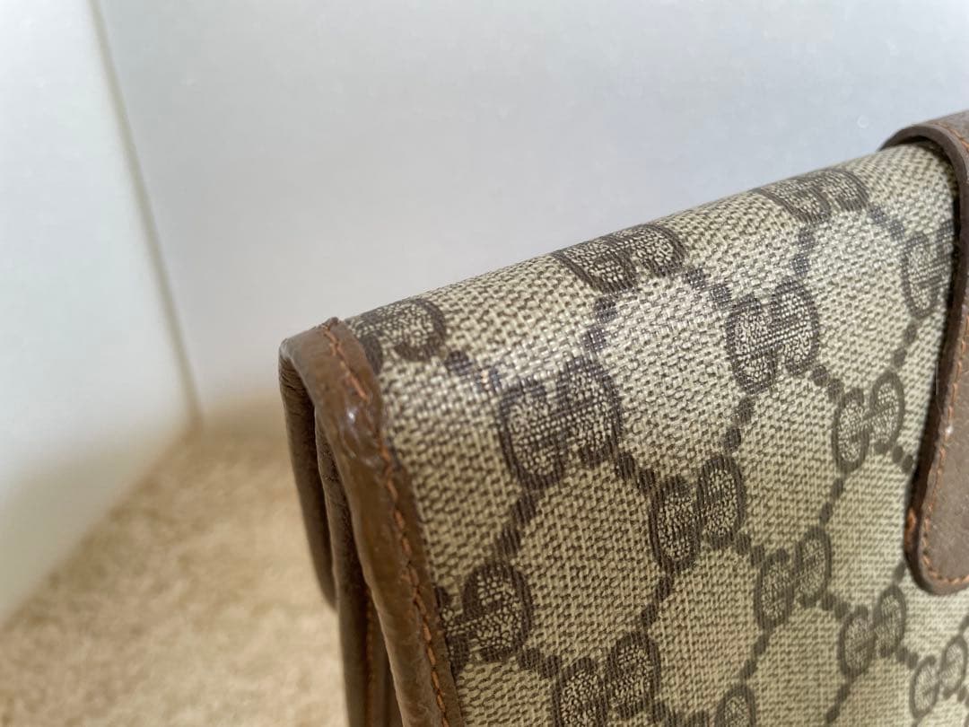 GUCCI グッチ GGスプリーム クラッチバック セカンドバックPVC レザー