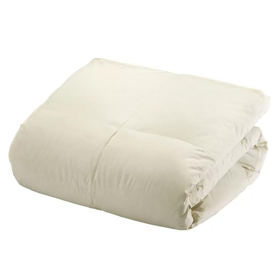 羽毛合い掛け布団 ナチュラルダックダウン93％ ダブル アイボリー