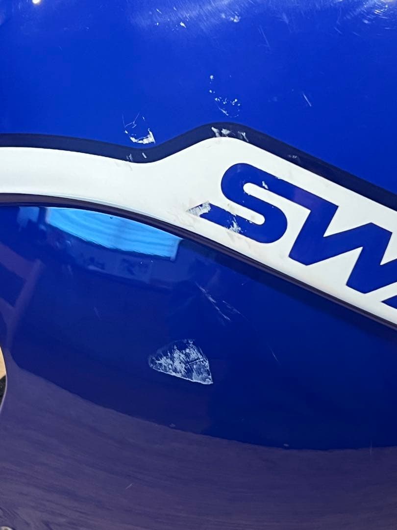 SWANS ヘルメット 青 白 アルペンスキー