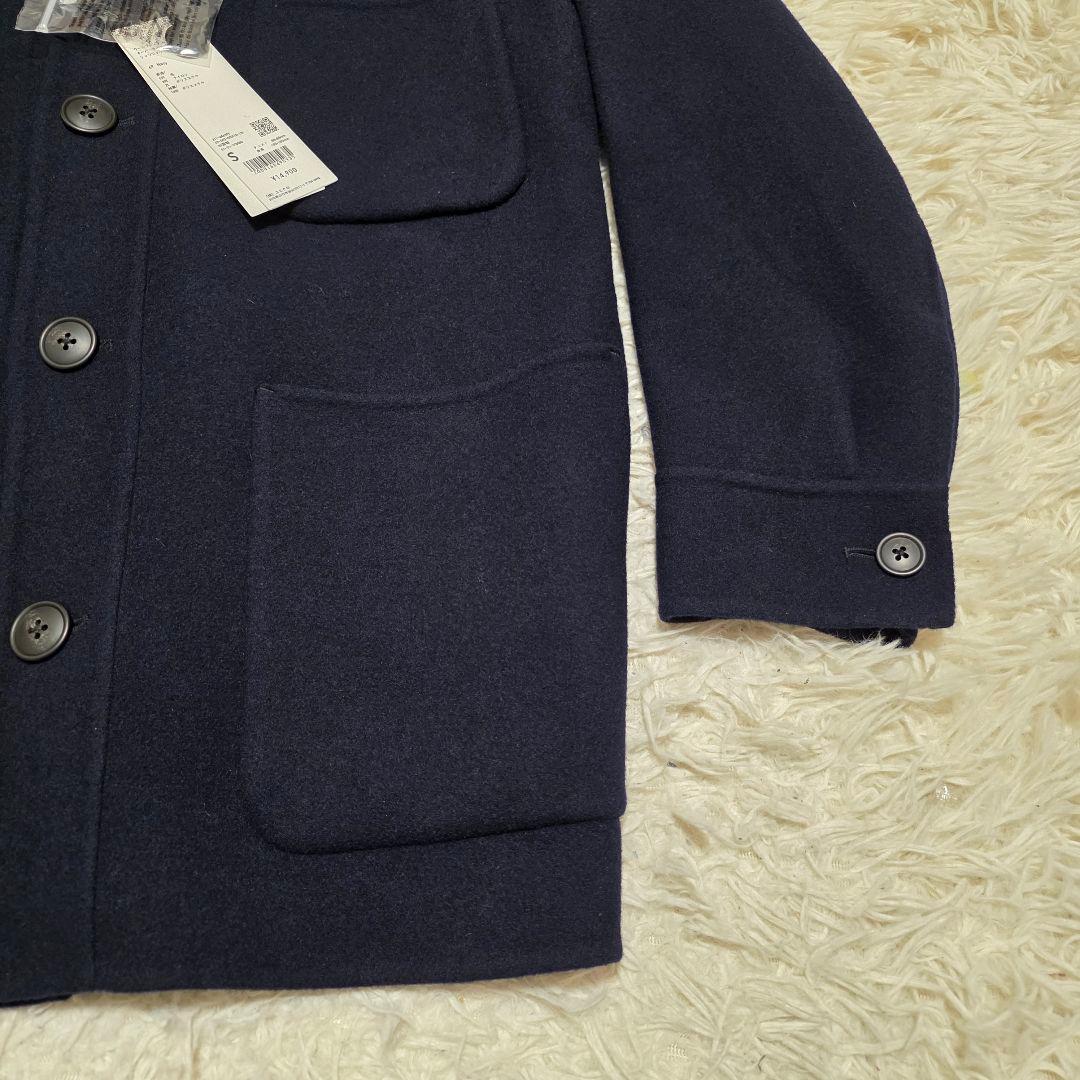 タグ付き JILSANDER×UNIQLO ウールブランドオーバーサイズシャツS