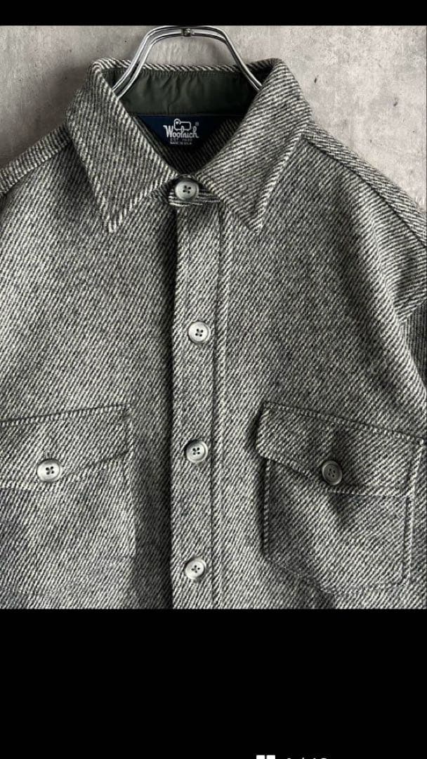 80s　WOOLRICH　ウールリッチ　ウールワークジャケット　USA製　L