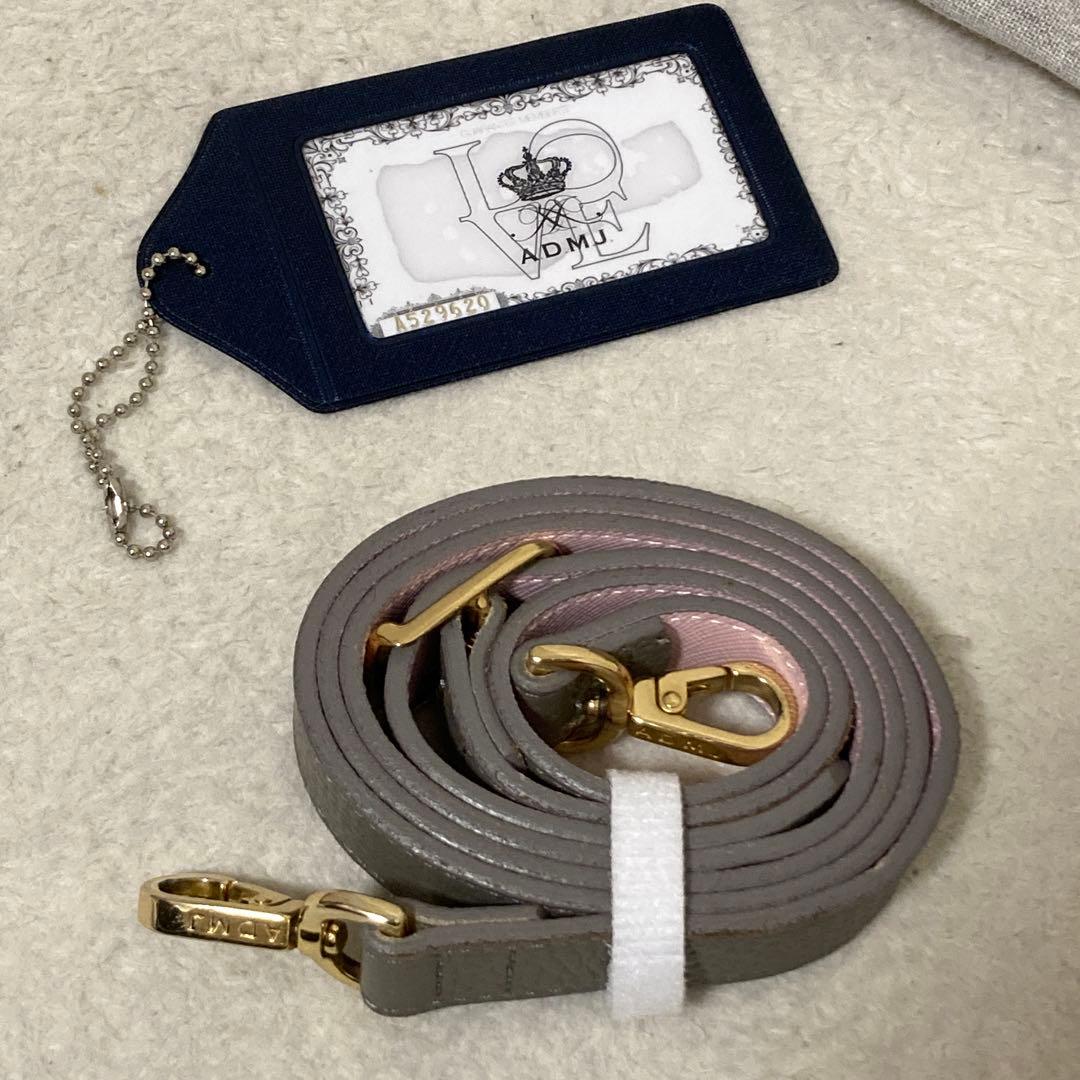 新品未使用 タグ付き ADMJ エーディーエムジェイ グレー ショルダーバッグ