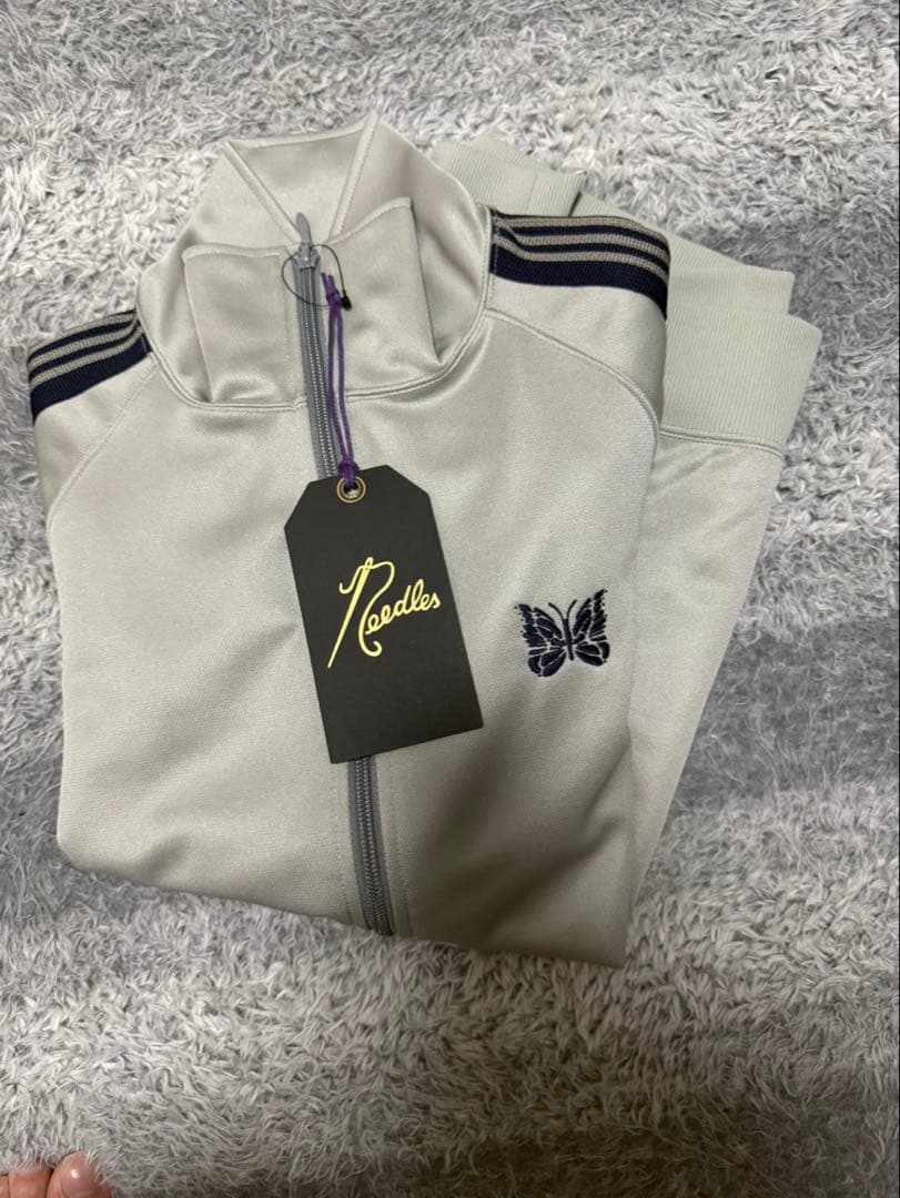 大人気！！Needles トラックジャケット 蝶刺繍 ベージュ タグ付き 正規品