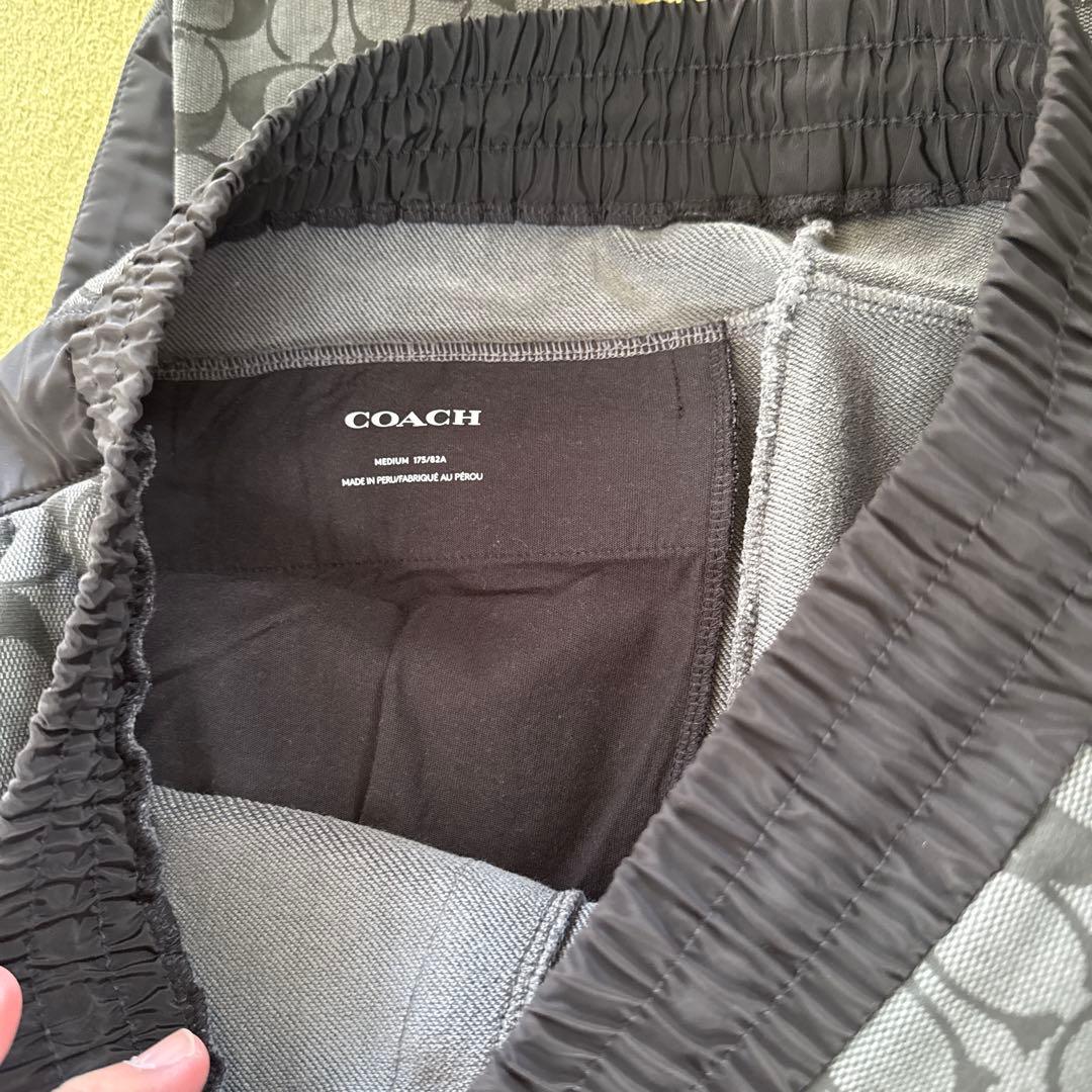 Coach コーチメンズ総柄グレースウェットパンツ　L