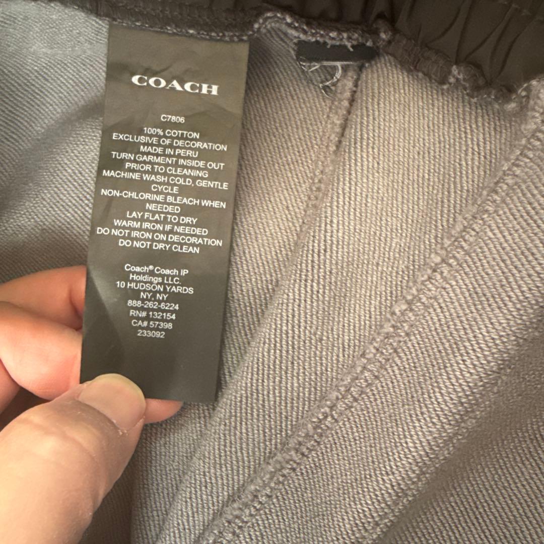 Coach コーチメンズ総柄グレースウェットパンツ　L