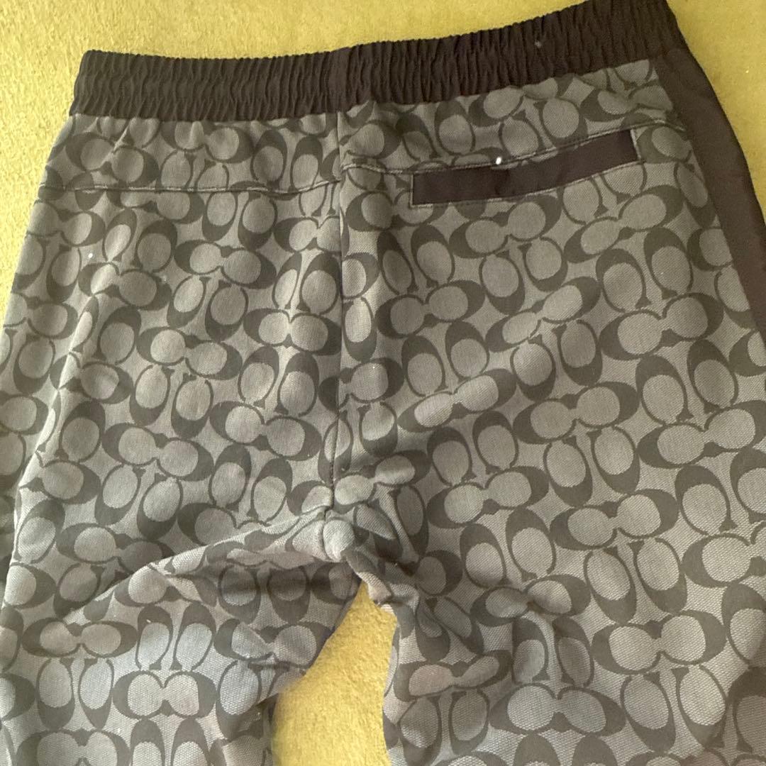 Coach コーチメンズ総柄グレースウェットパンツ　L