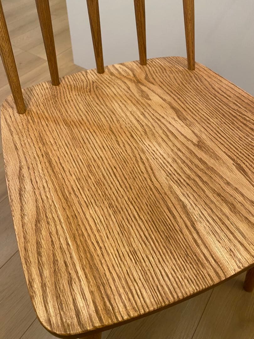 モモナチュラル　ダイニングチェア　二脚