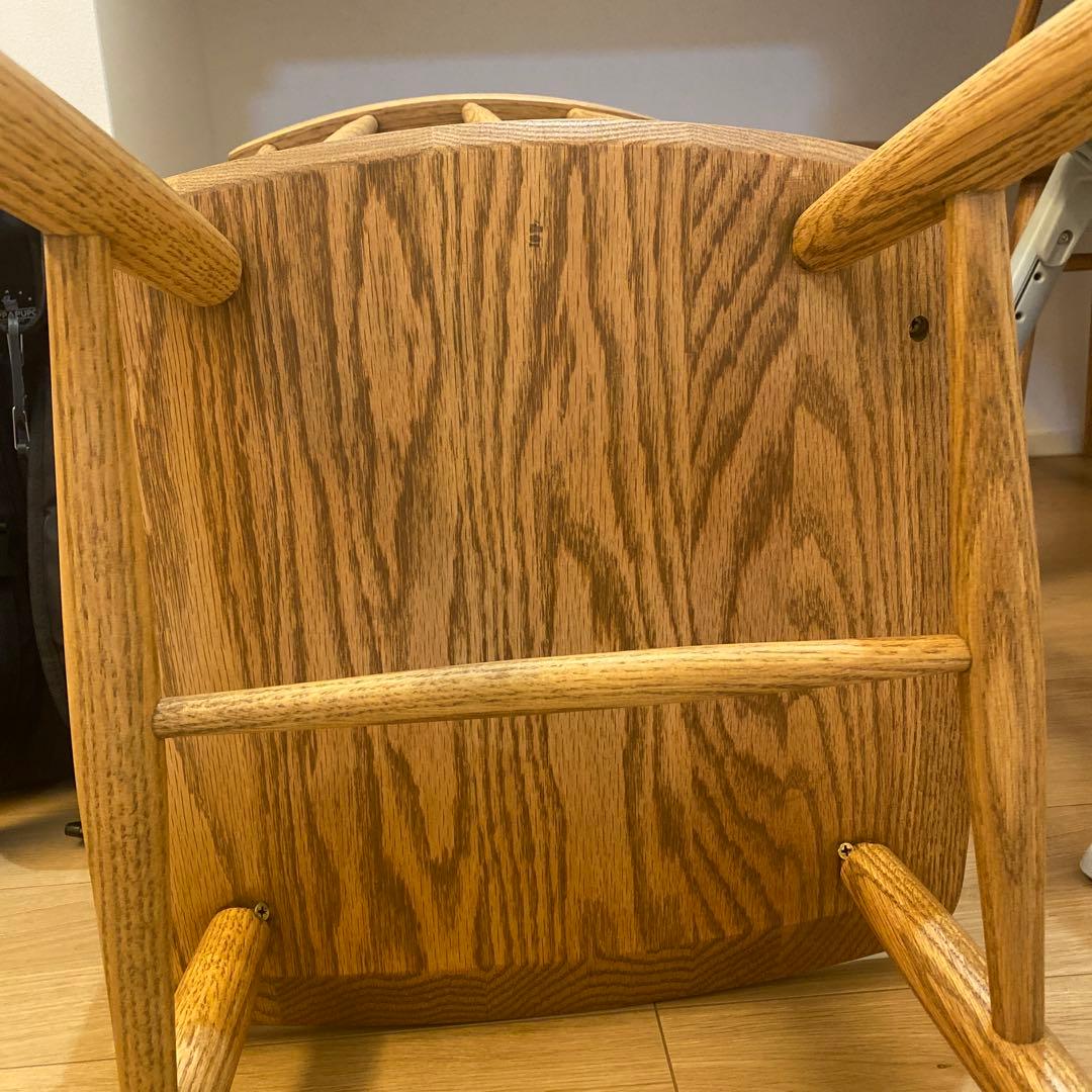 モモナチュラル　ダイニングチェア　二脚