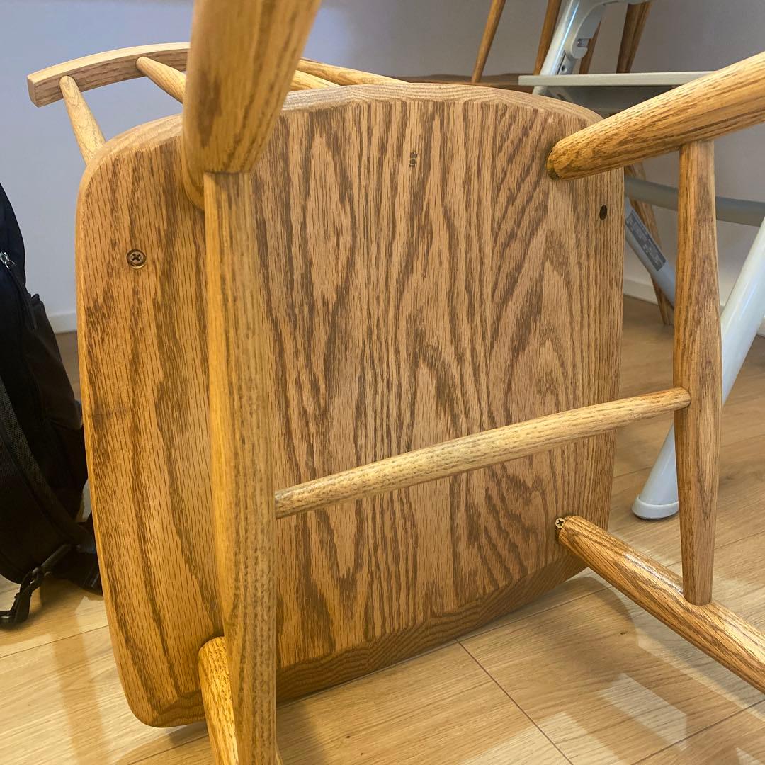 モモナチュラル　ダイニングチェア　二脚