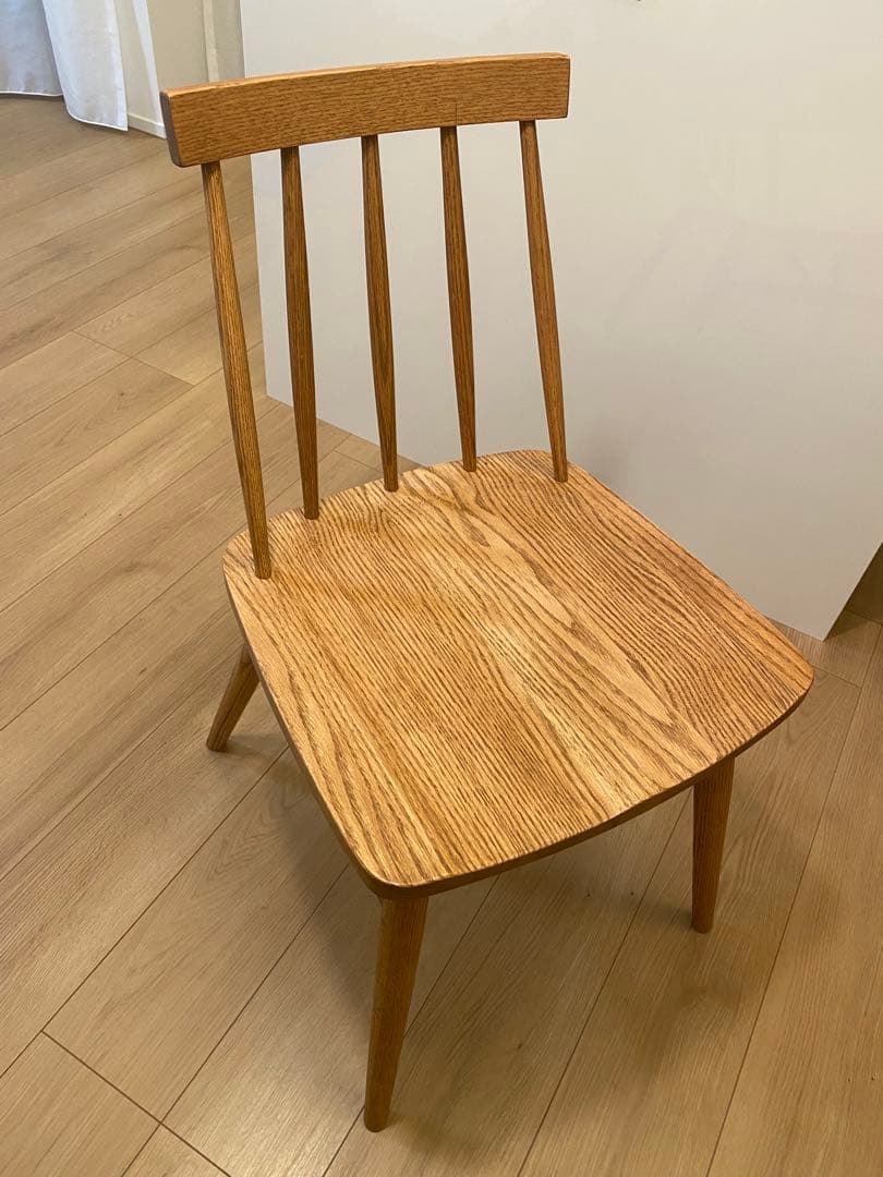 モモナチュラル　ダイニングチェア　二脚