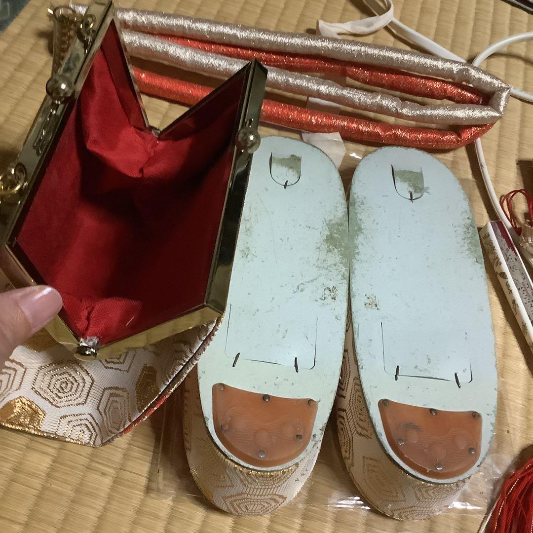 七五三　7歳用フルセット　帯幅18センチ　草履21センチ