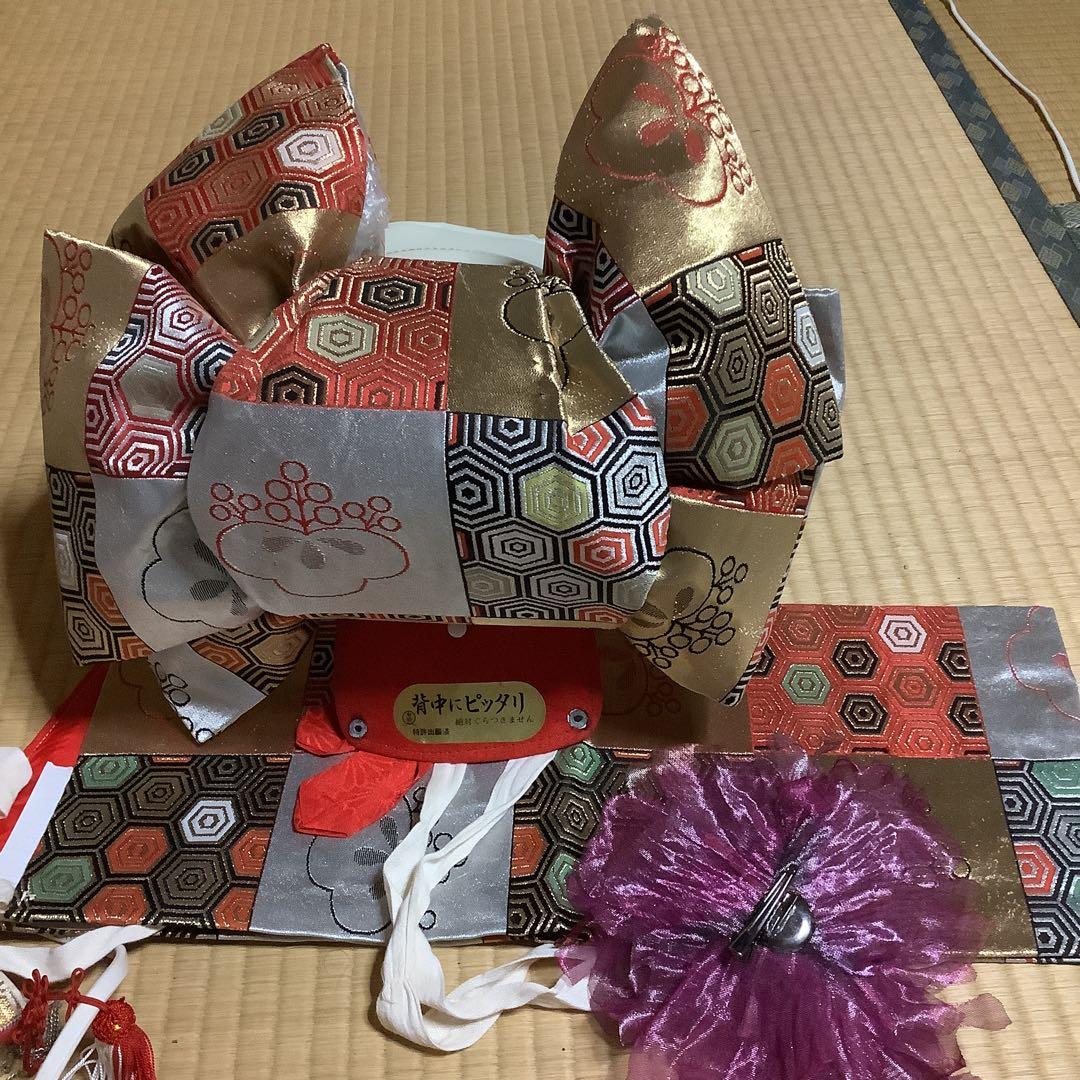 七五三　7歳用フルセット　帯幅18センチ　草履21センチ