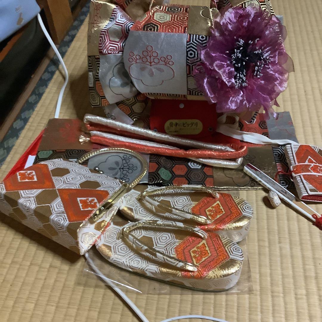 七五三　7歳用フルセット　帯幅18センチ　草履21センチ