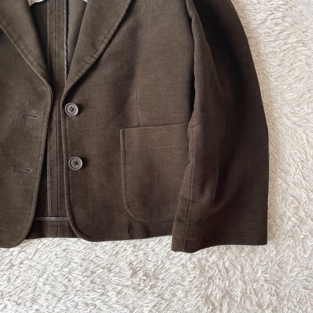 マーガレットハウエル 美品 メルトンテーラードジャケット 2 ブラウン