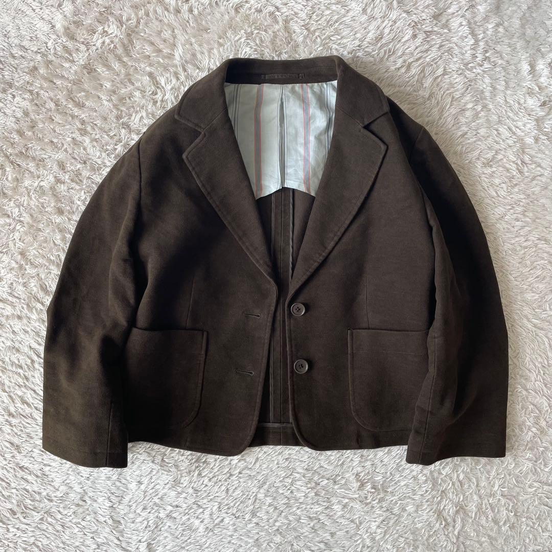 マーガレットハウエル 美品 メルトンテーラードジャケット 2 ブラウン