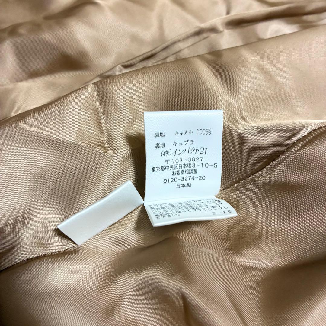 美品 ラルフローレン ポンチョコート キャメル100% ケープコート M