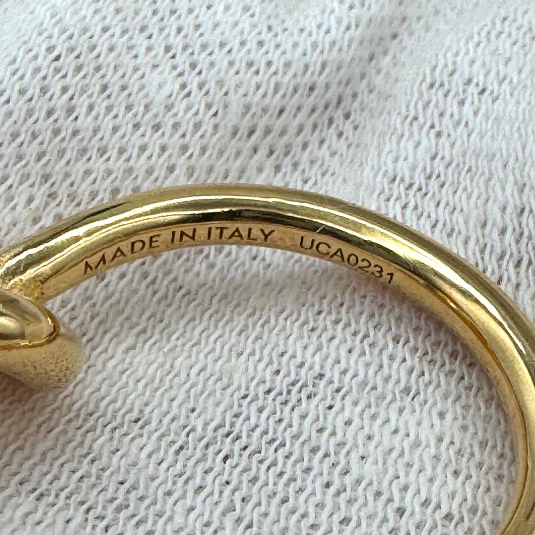 CELINE ノット スモールフープ ゴールド 片耳 ピアス 0837b14