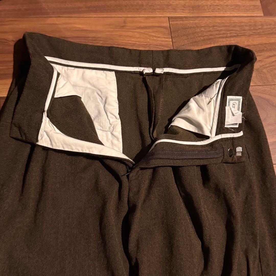 90s Gianni Versace 3タックスラックス　イタリア製　ブラウン