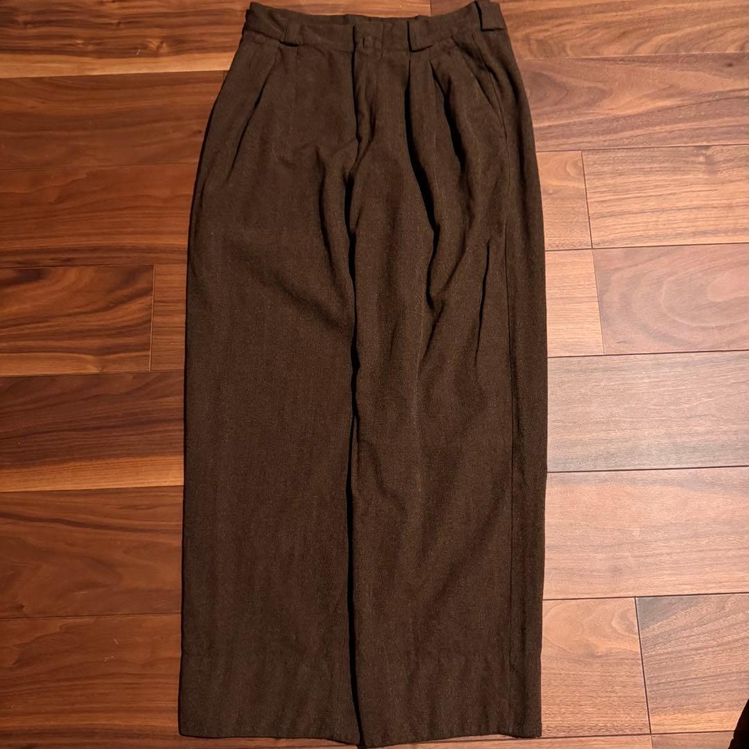 90s Gianni Versace 3タックスラックス　イタリア製　ブラウン