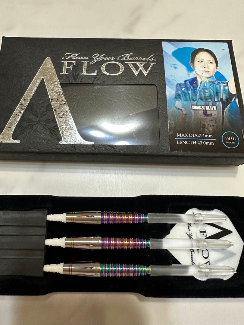 ダイナスティー　A FLOW リエル7 バレル　シャフト　虹色　ダーツセット