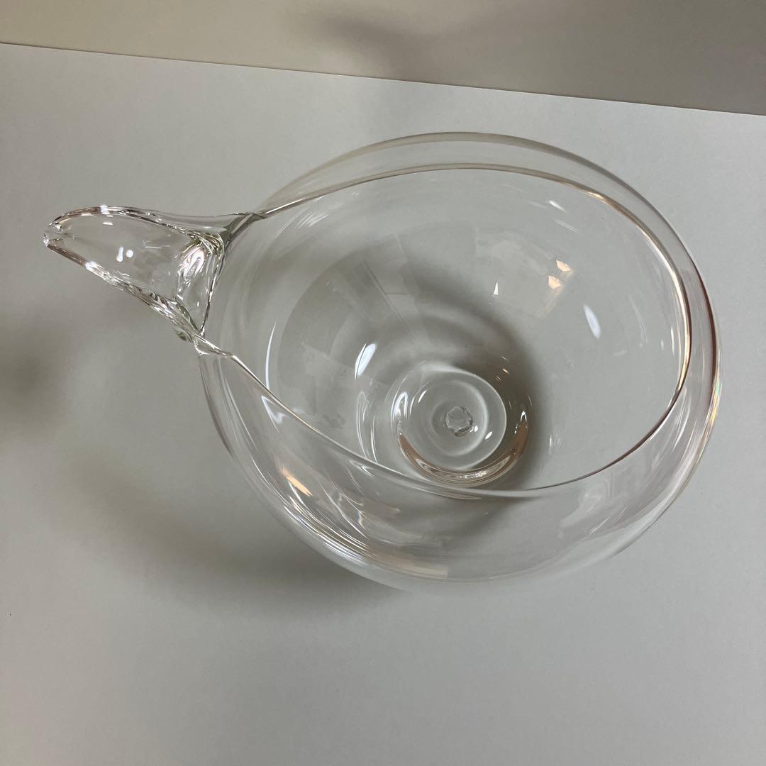 片口　ワインデキャンター　宙吹きグラス　ガラス作家　高橋禎彦1995年頃