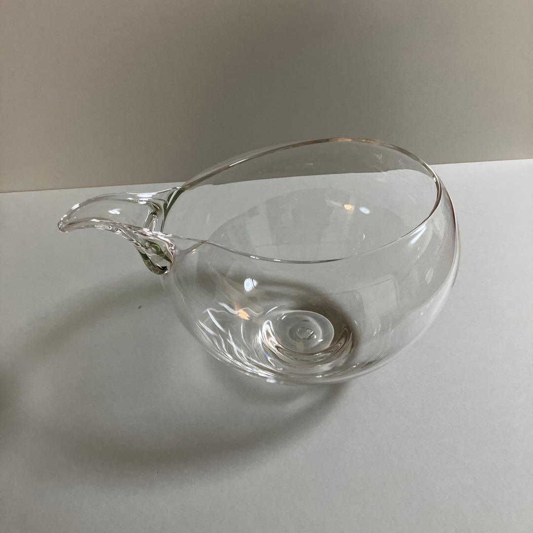 片口　ワインデキャンター　宙吹きグラス　ガラス作家　高橋禎彦1995年頃