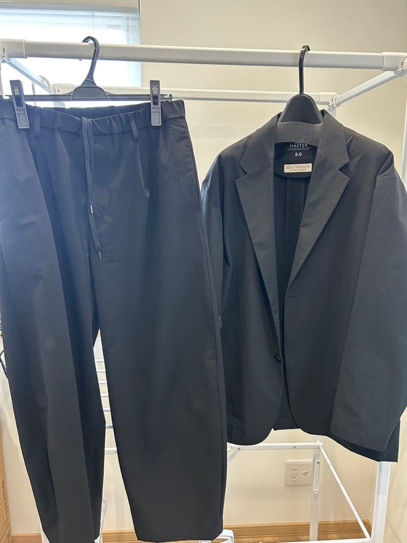 360°MASTER ジャケット＆パンツ ブラック セットアップ サイズM