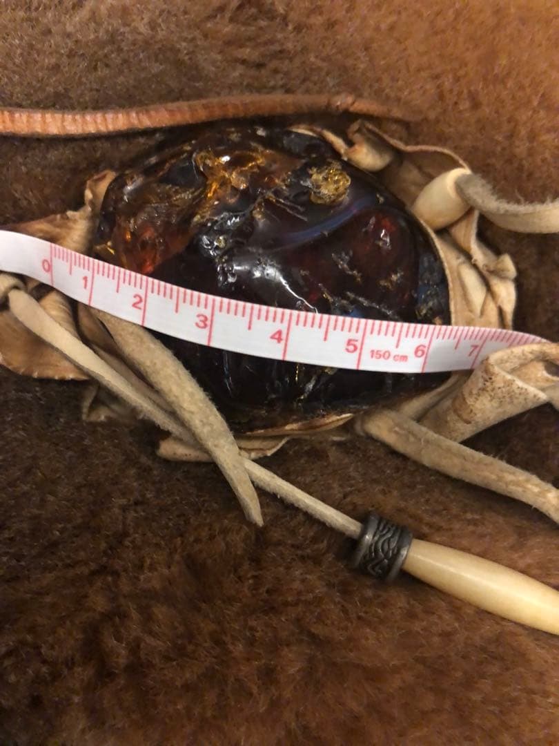 sharespirit アンバーファー装飾付きミリタリーjkt