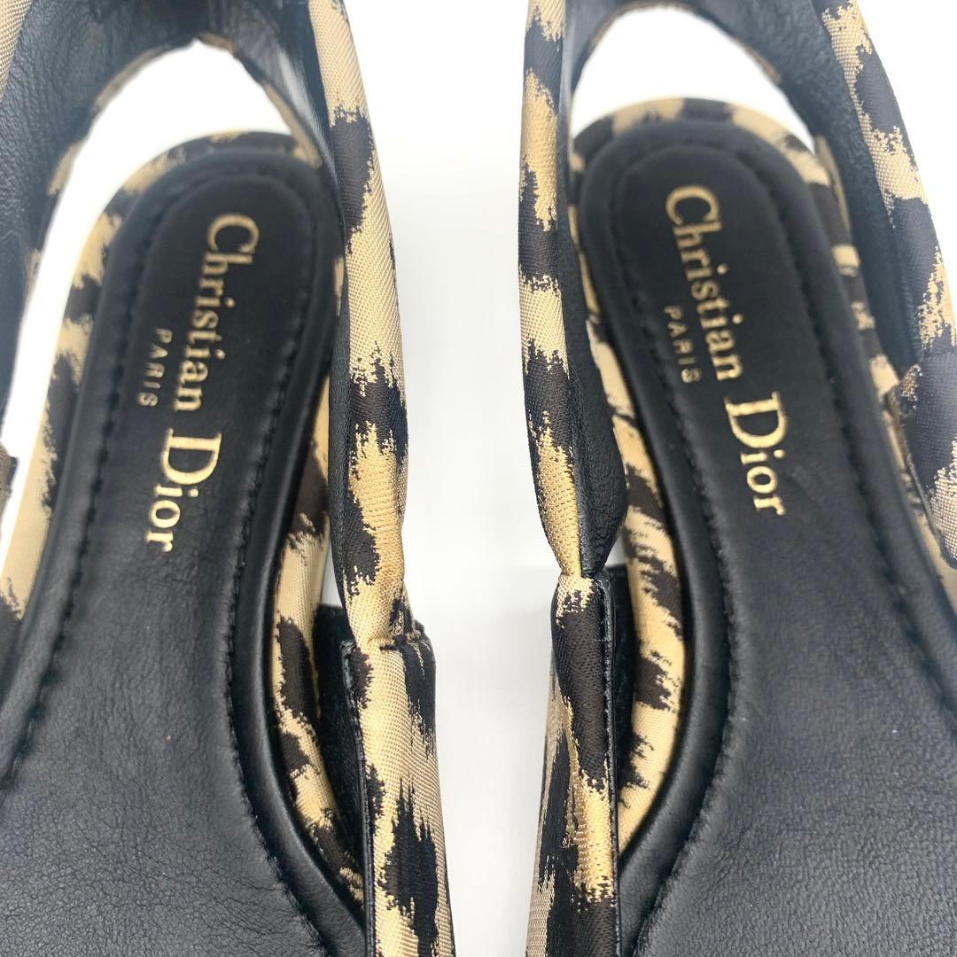 未使用品 クリスチャンディオール レオパード柄 パンプス 22cm