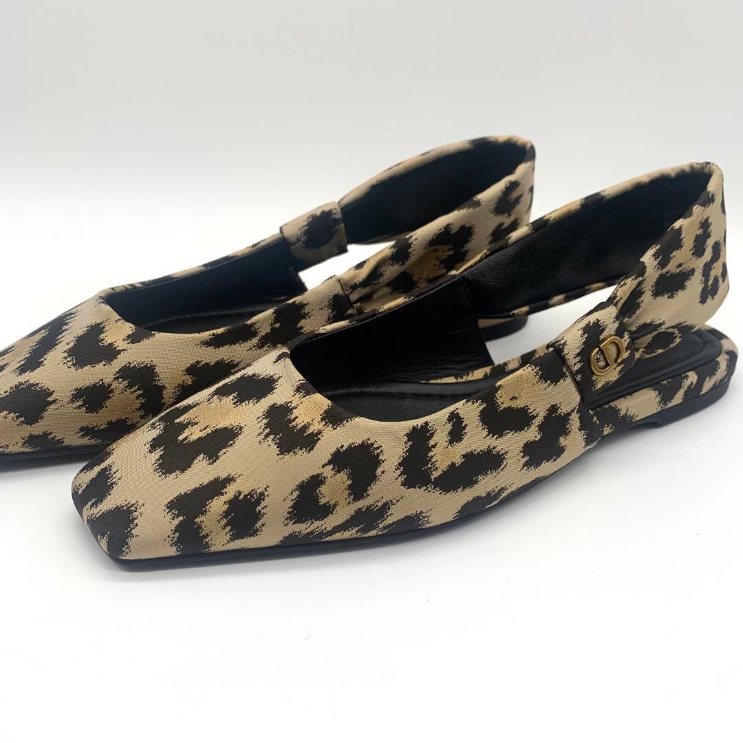 未使用品 クリスチャンディオール レオパード柄 パンプス 22cm