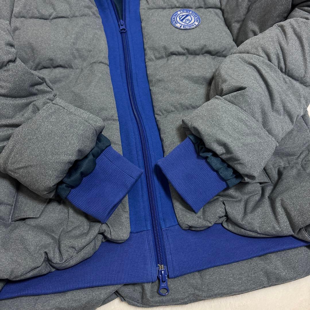 ジャックバニー フード 中綿 ダウン ジップアップ ジャケット ロゴ ワッペン