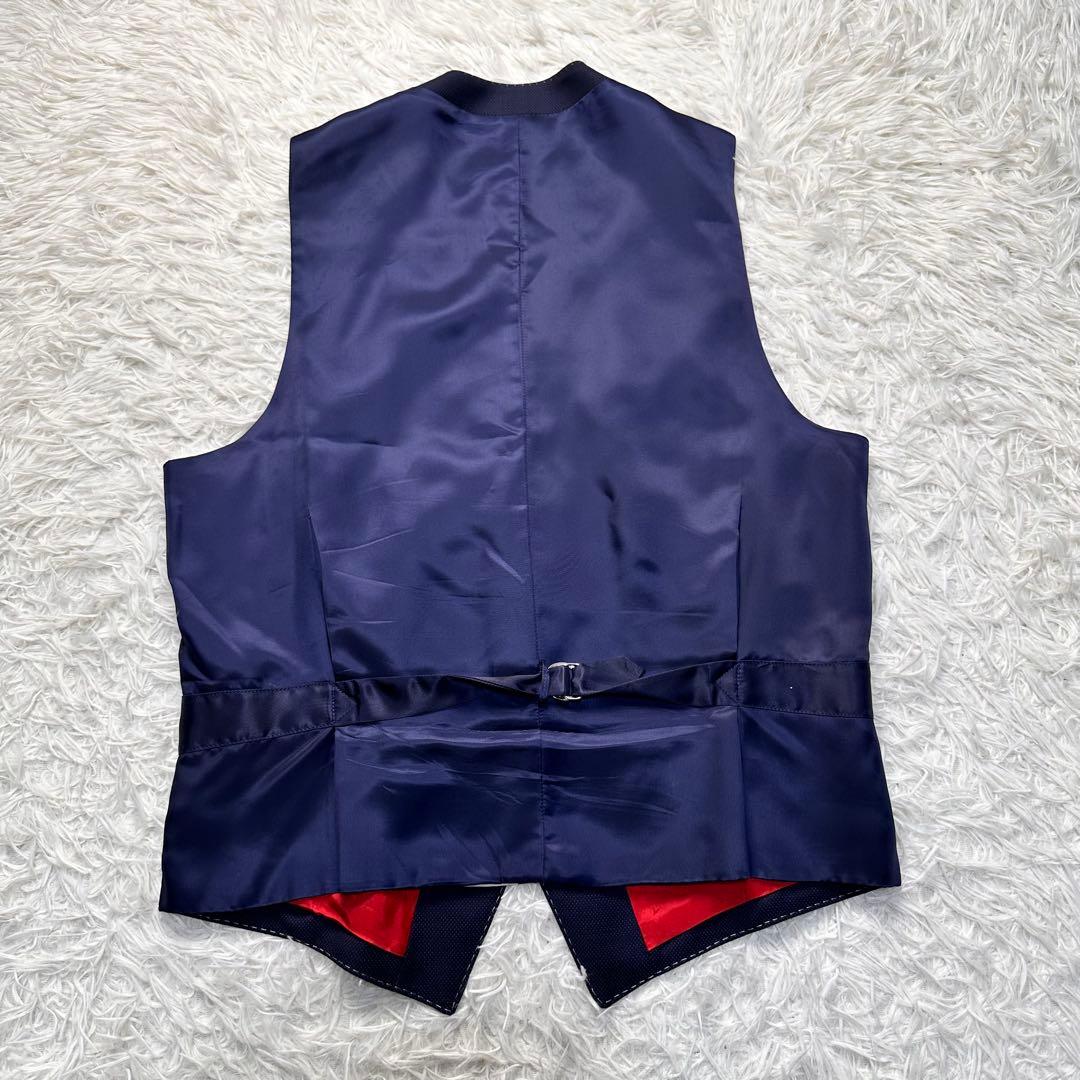 現行 美品 ポールスミス バルーン柄 3ピース 白ステッチ カノニコ ネイビー