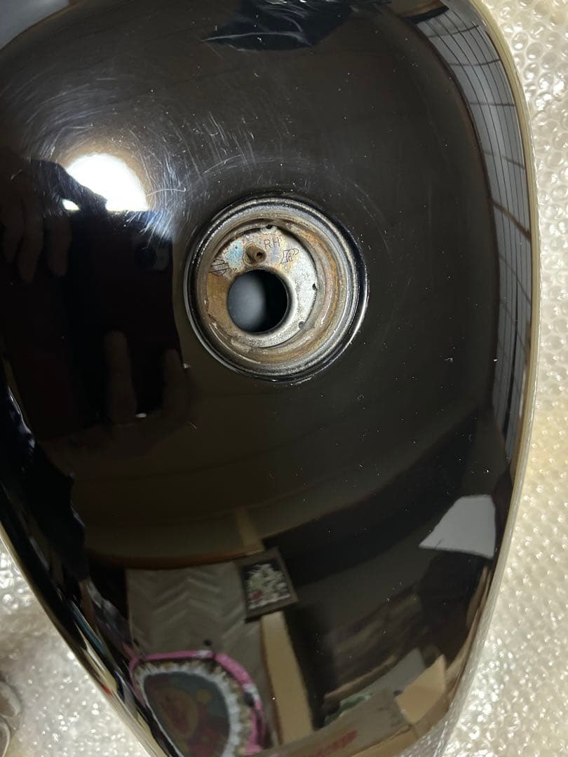 Harley-Davidson 黒 タンク チェッカーフラッグデザイン